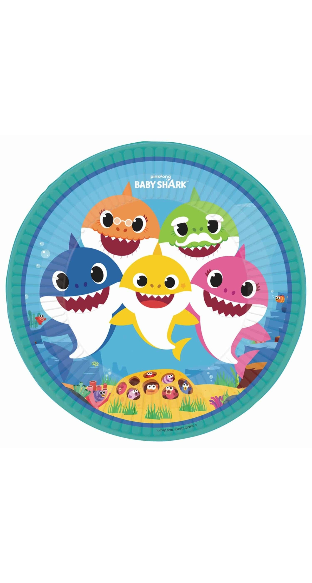 Baby Shark Party Plates 22.8cm - 8pk