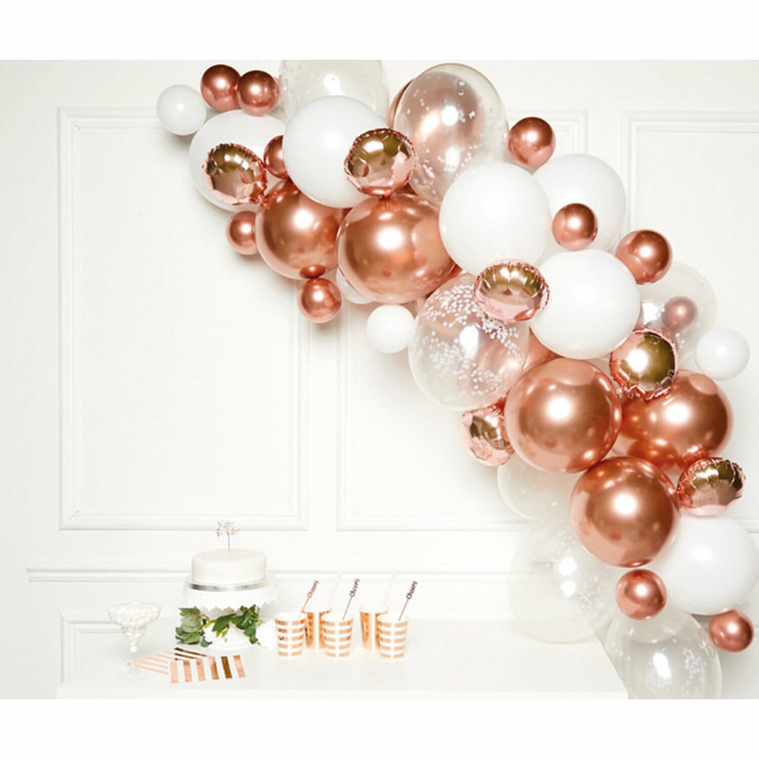 Balloon Garland Rose Gold