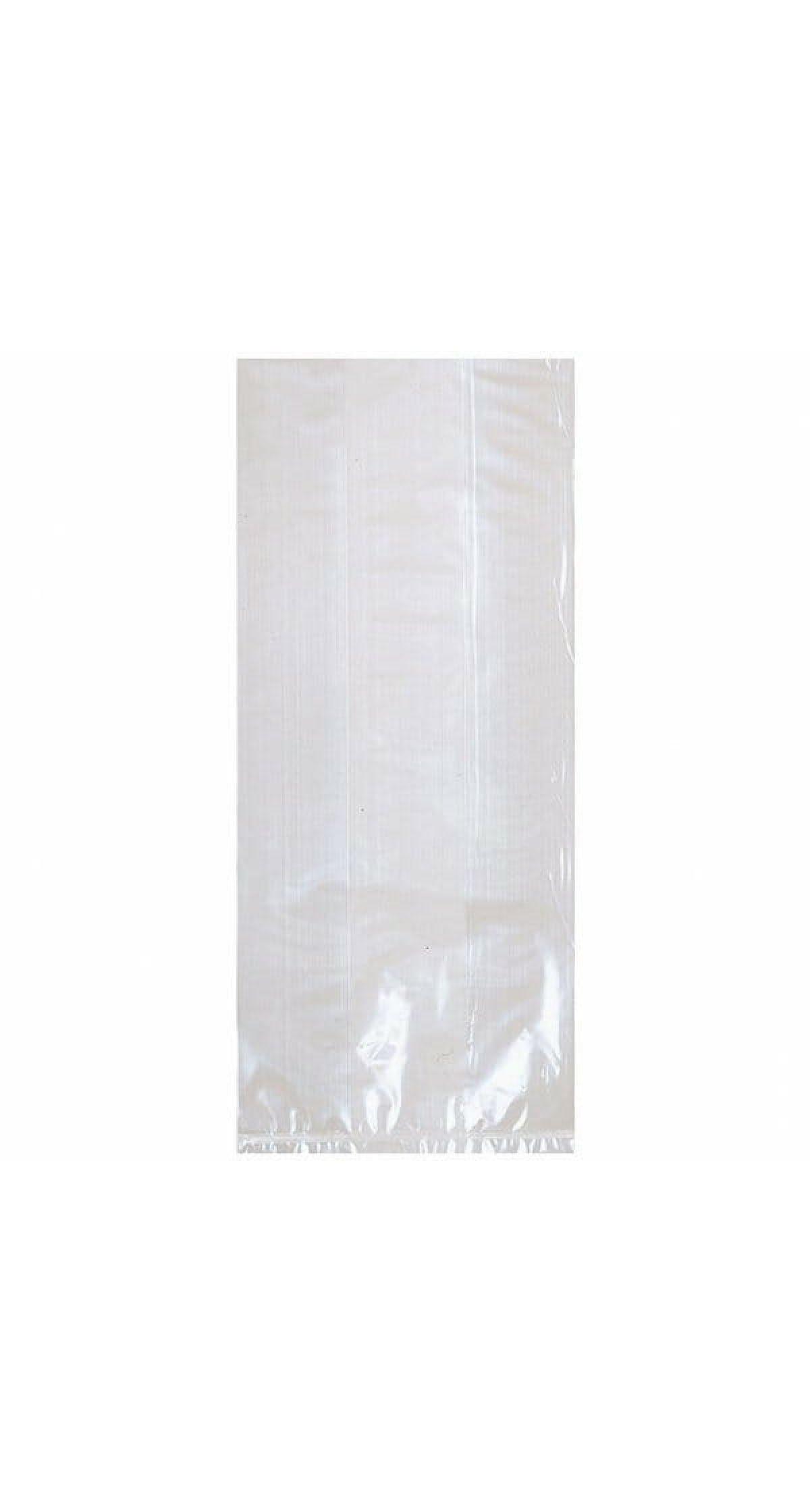 Clear Plastic Party Bags 10.1cm x 24.1cm x 5cm - 25pk