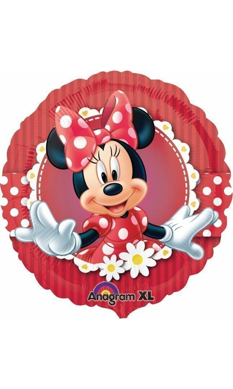 Minnie Mouse Round Foil Balloon 17"
