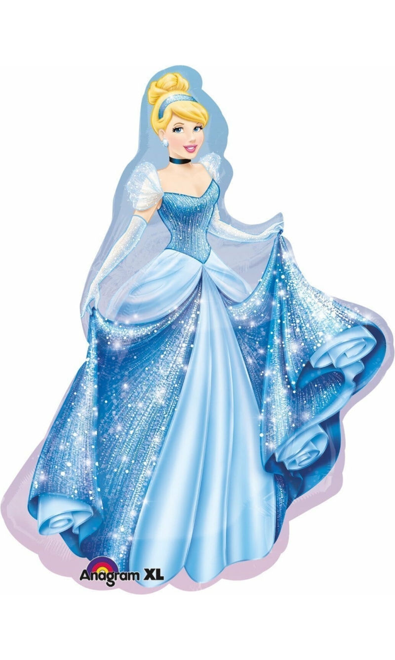 Princess Cinderella Super Shape Foil Balloon 28" x 33" ( 71cm x 84cm)