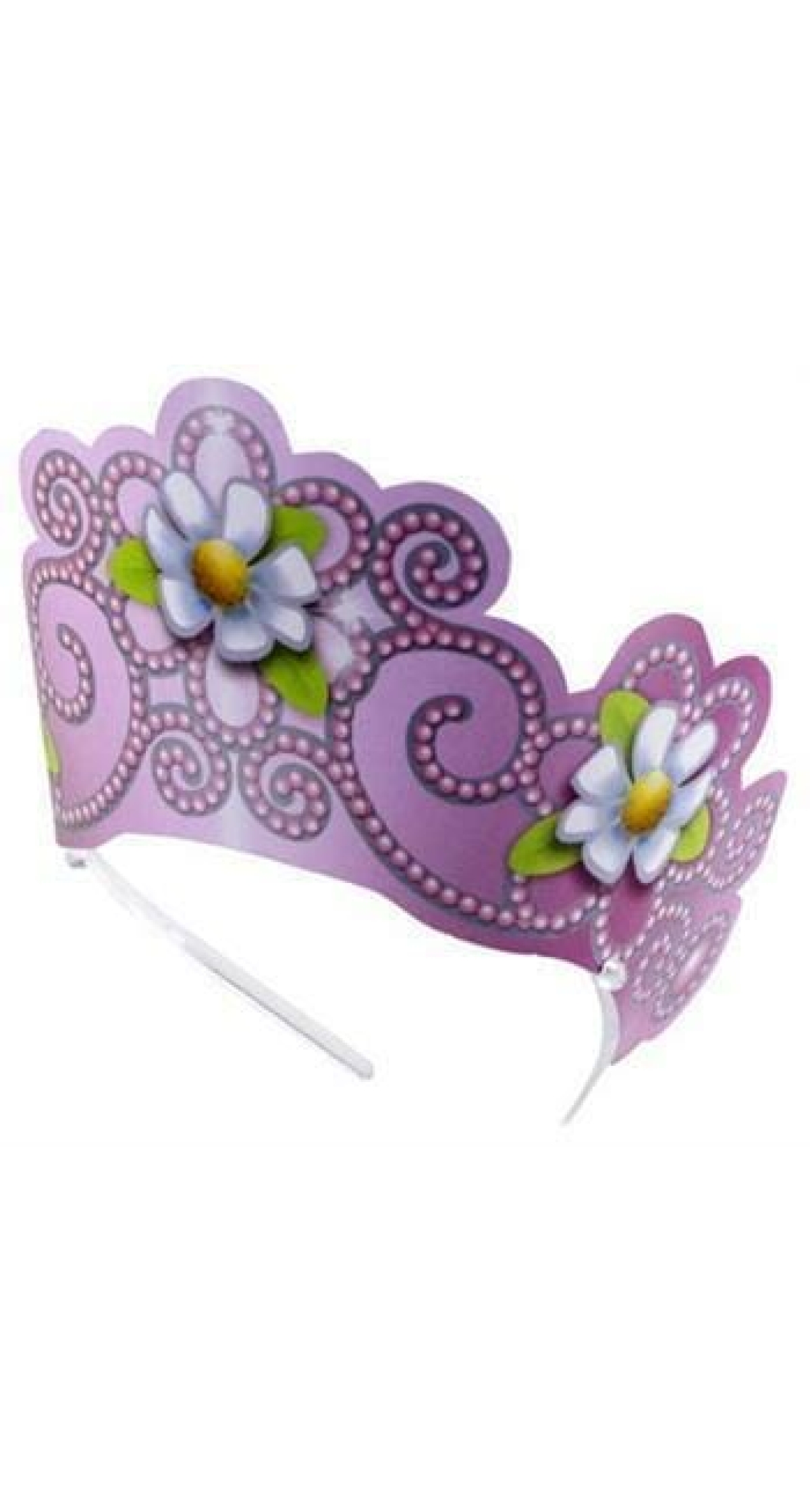 Princess Diamond Paper Tiara Party Hat - 6pk