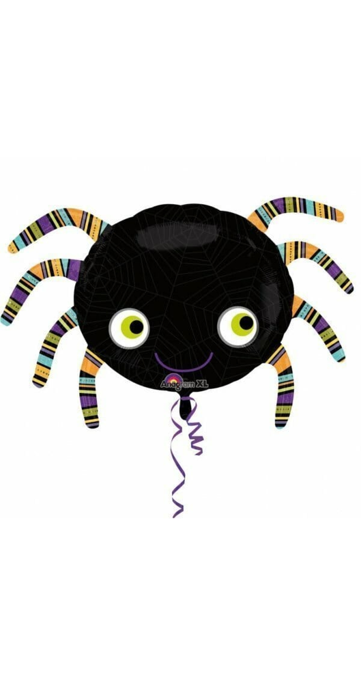 Halloween Cute Spider SuperShape Foil Balloon - 20" x 32" (51cm x 81cm)