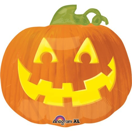 Halloween Jack O' Lantern Pumpkin Jr. Shape Foil Balloon - 16" x 18" (41cm x 46cm)
