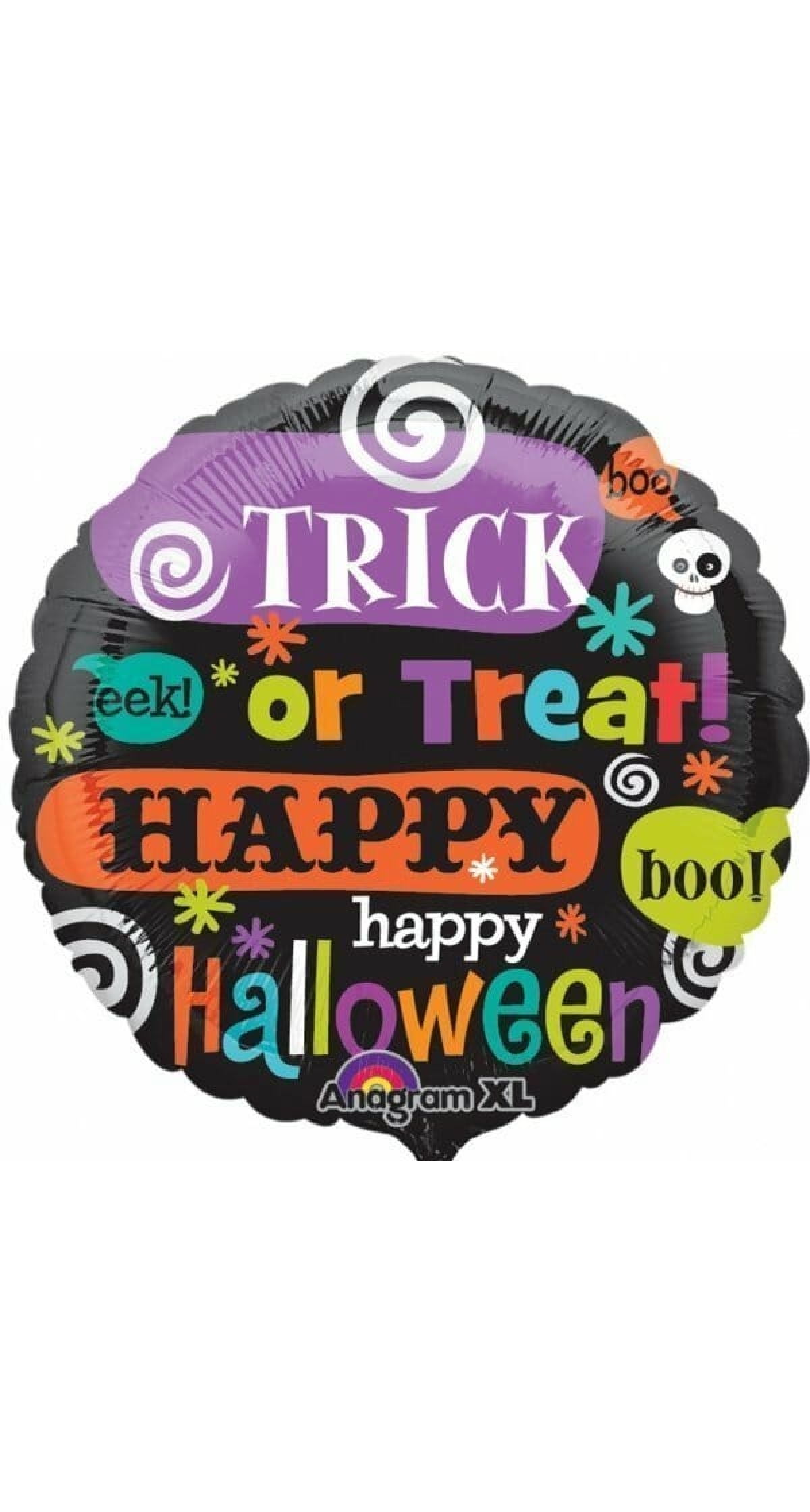 Halloween Printed Messages Foil Balloon - 18"