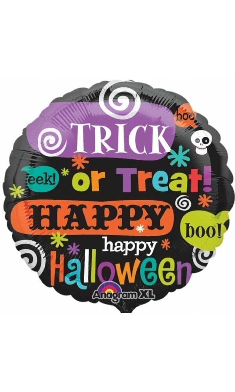 Halloween Printed Messages Foil Balloon - 18"