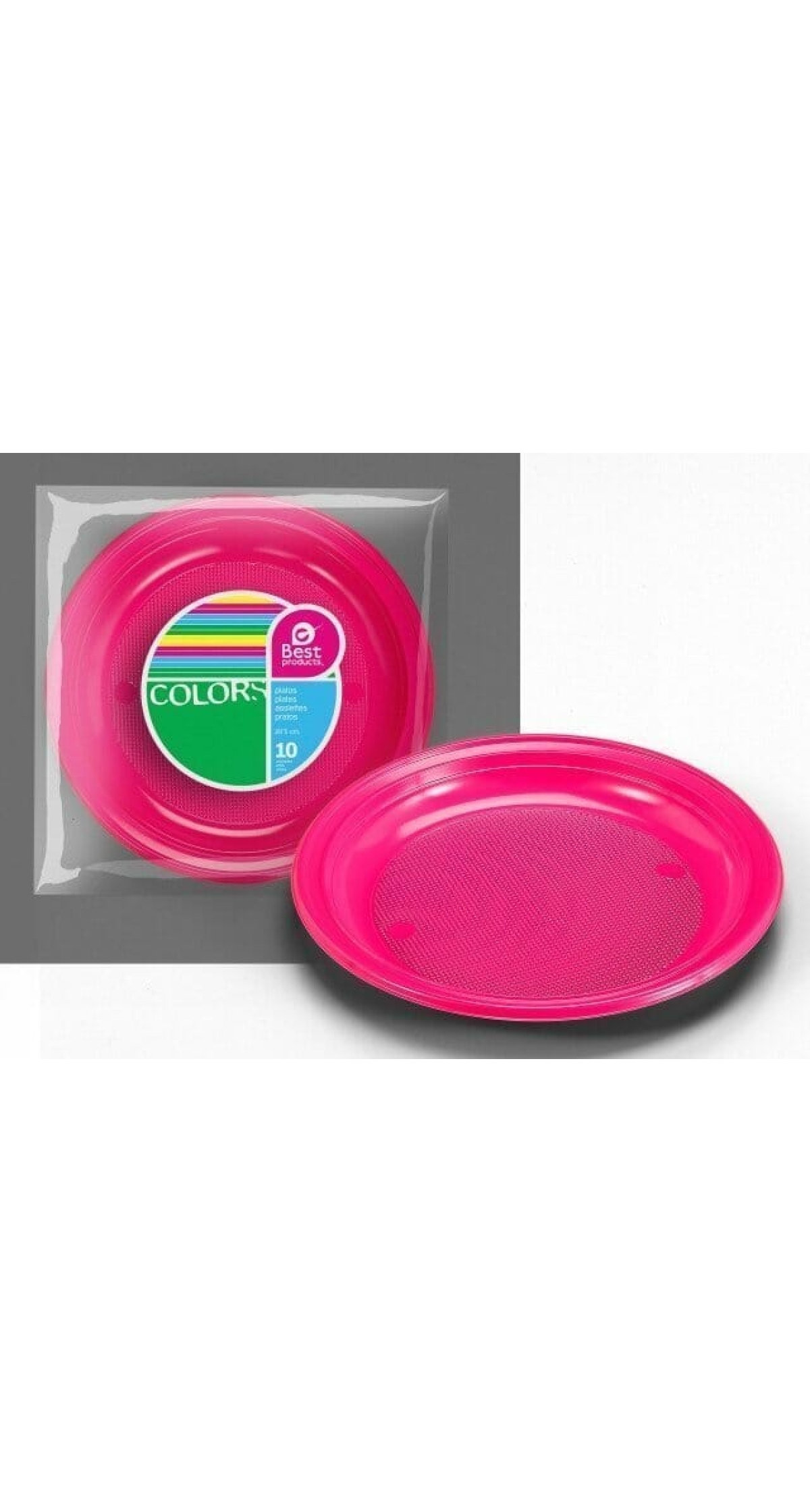 Fuchsia Plate 20,50 cm - 10pk