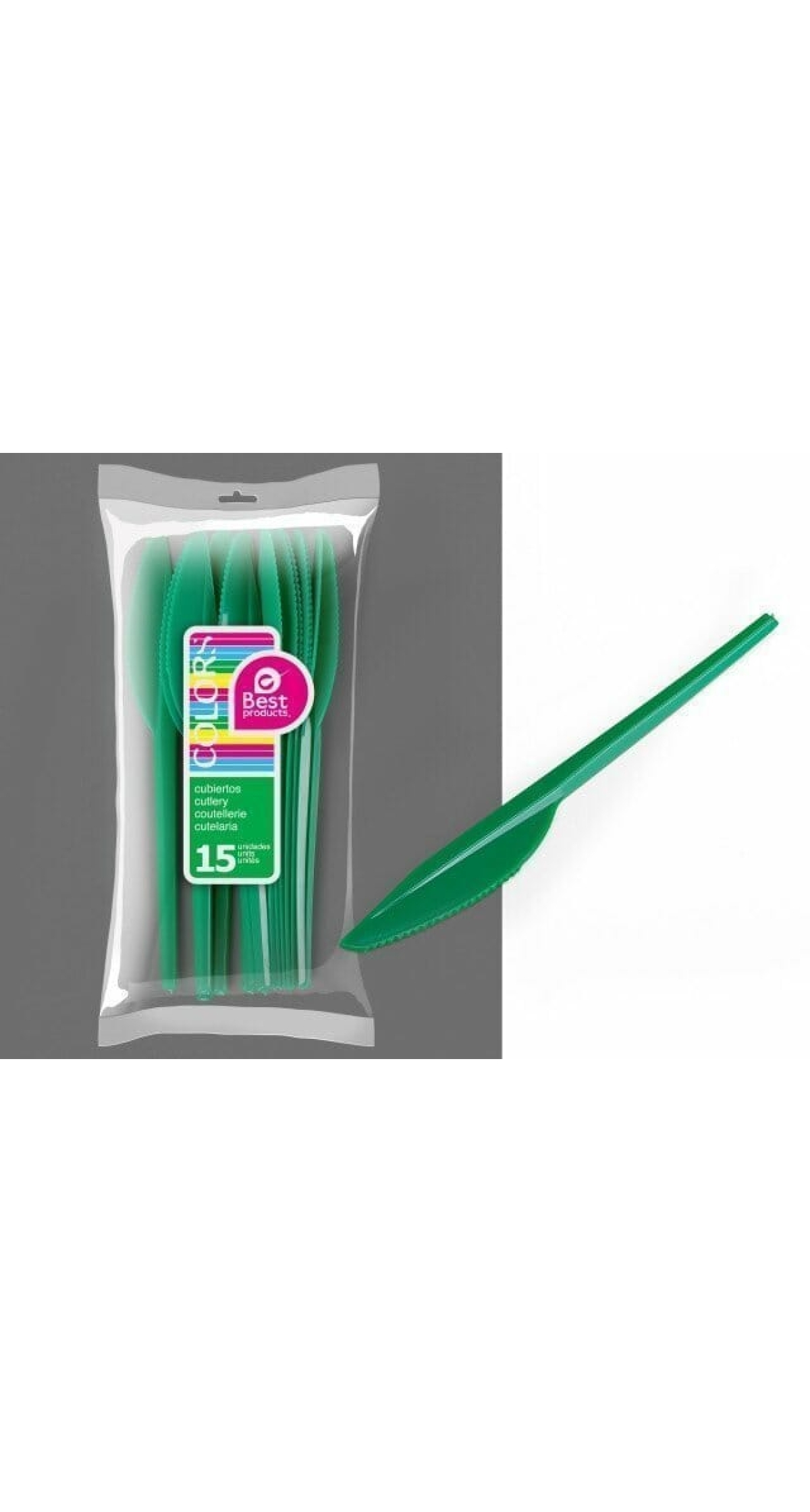 Green Large Knife - 15pk