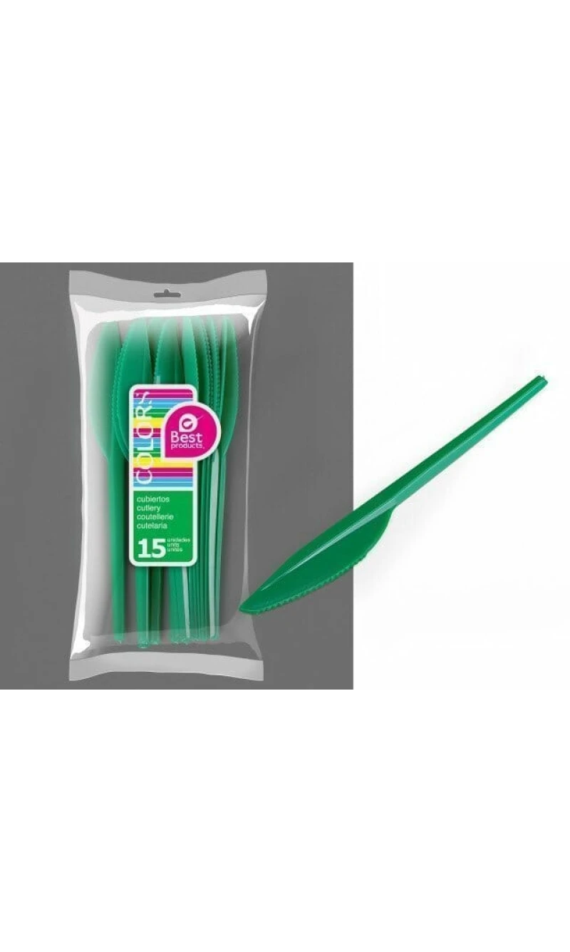 Green Large Knife - 15pk