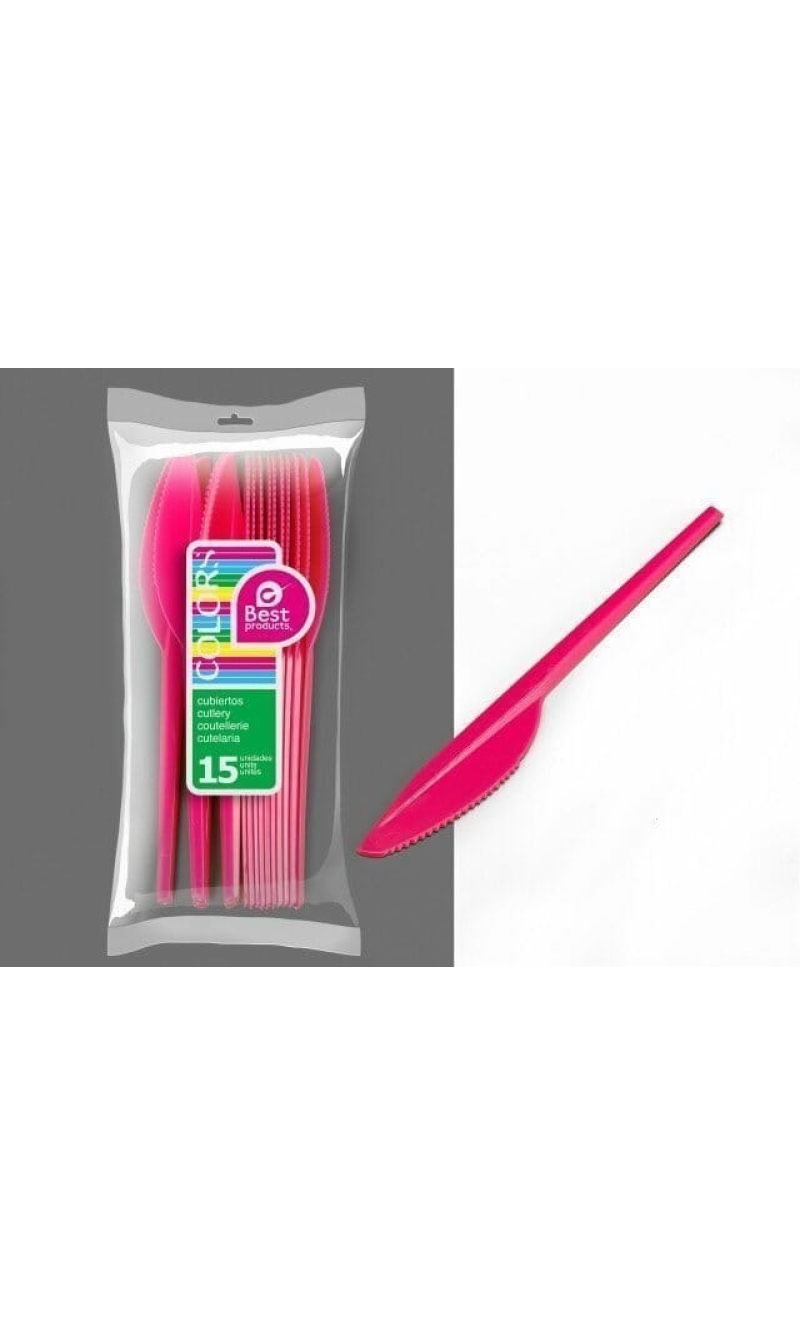 Fuchsia Large Knife - 15pk
