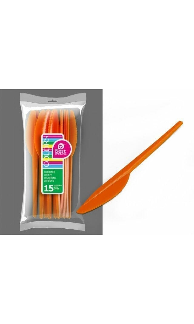Orange Large Knife - 15pk