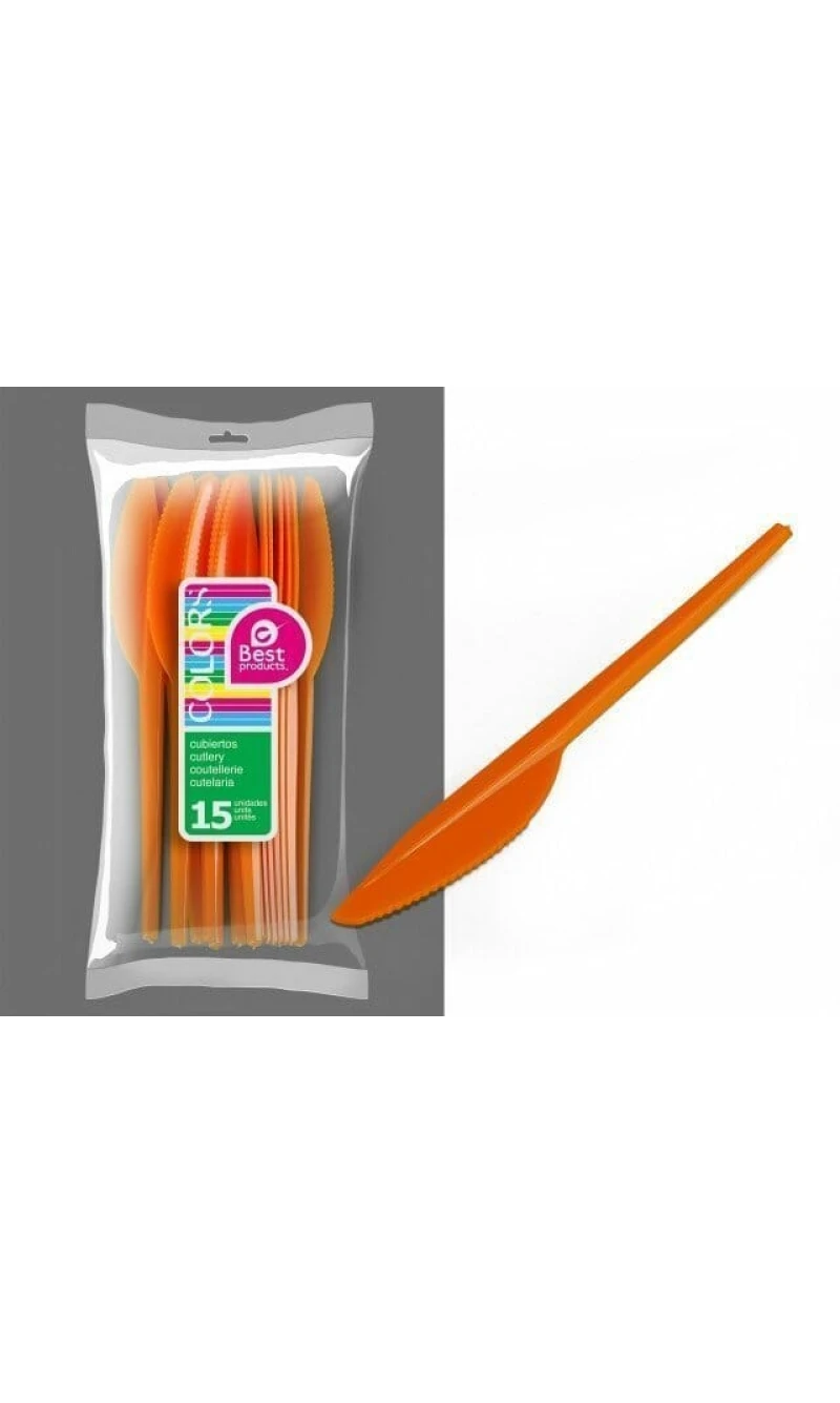 Orange Large Knife - 15pk