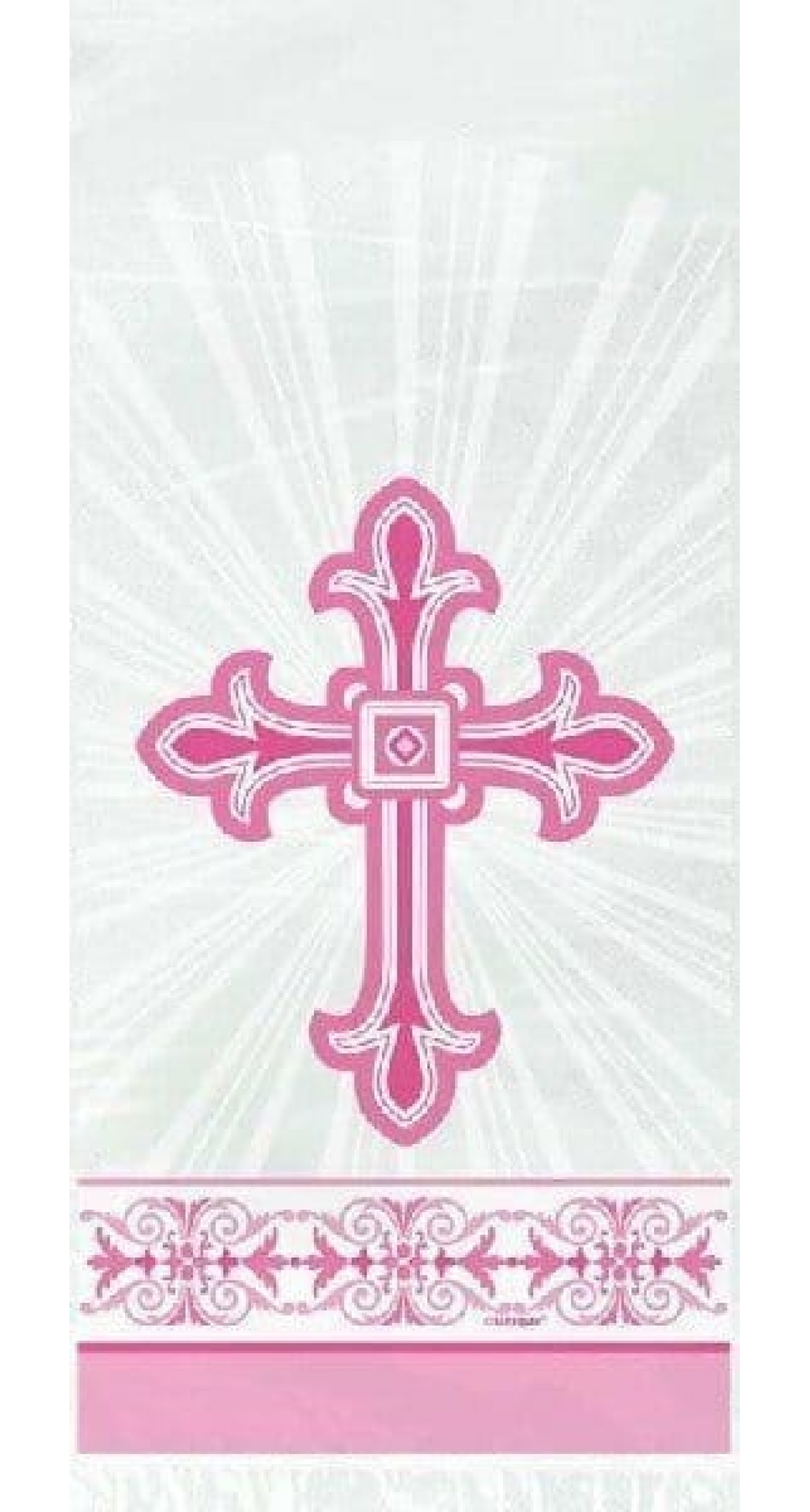 Radiant Cross Pink Cello Bags - 20pk