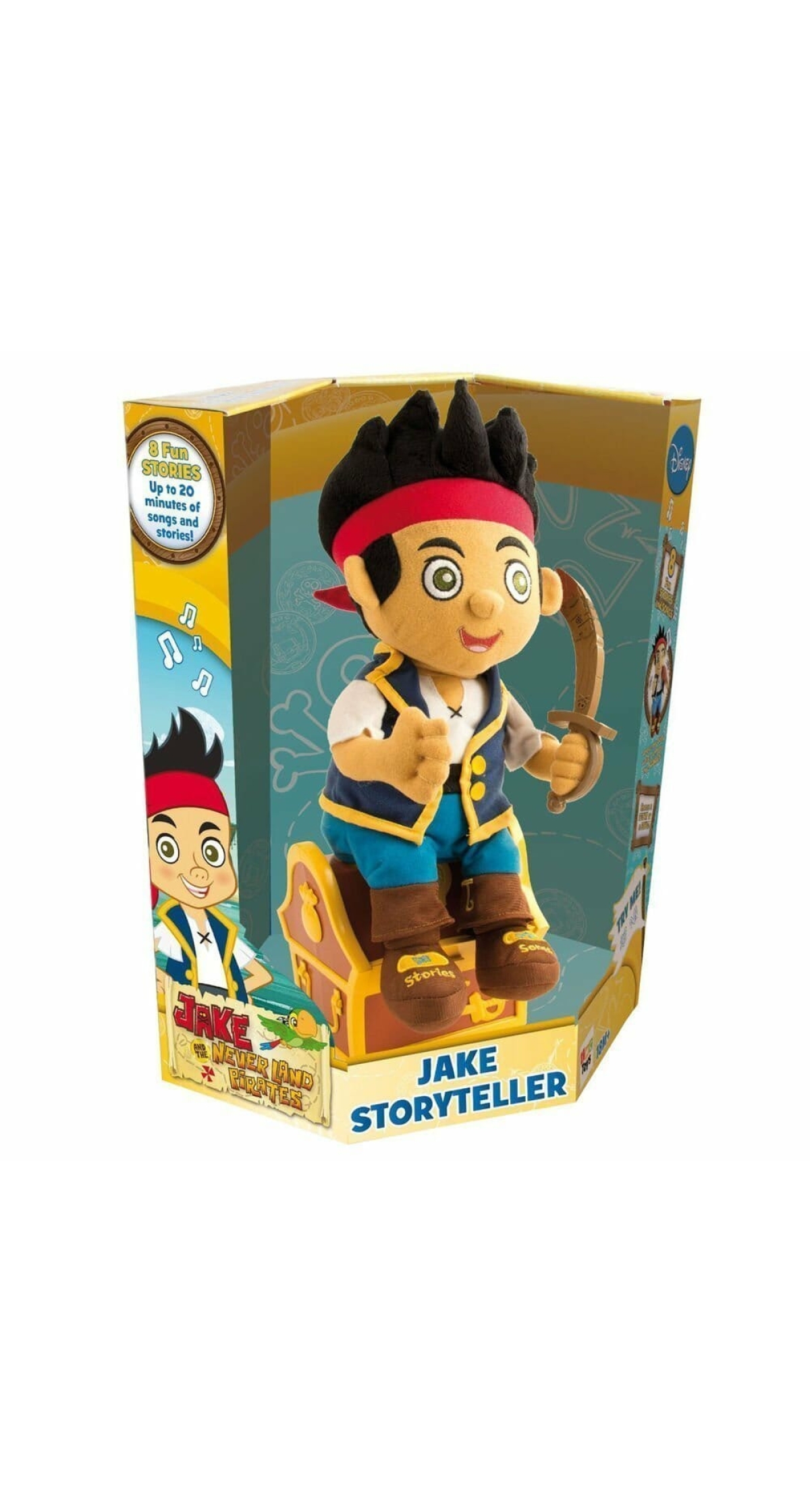 Jake And The Never Land Pirates Jake Dancing Storyteller Plush with 8 Fun Stories & Songs