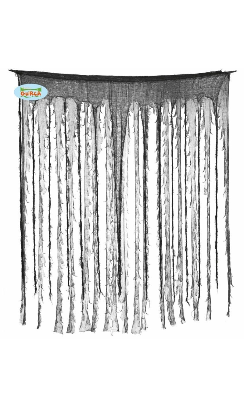 Halloween Black & Grey Curtain - 150cm x 190cm