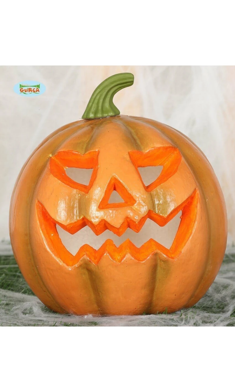 Halloween Foam Pumpkin With Light - 24cm