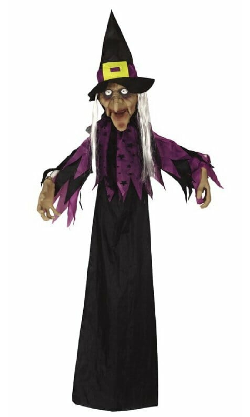 Witch Hanging Sceleton With Light, Sound & Movement - 150cm
