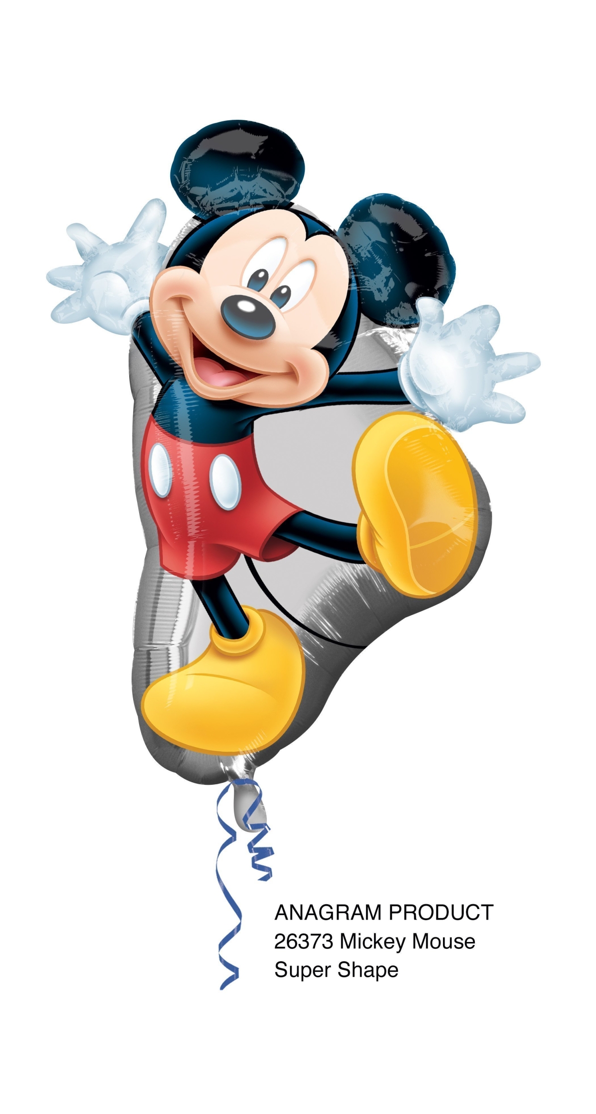Mickey Mouse Super Shape Foil Balloon 22" x 31" (55cm x 78cm)