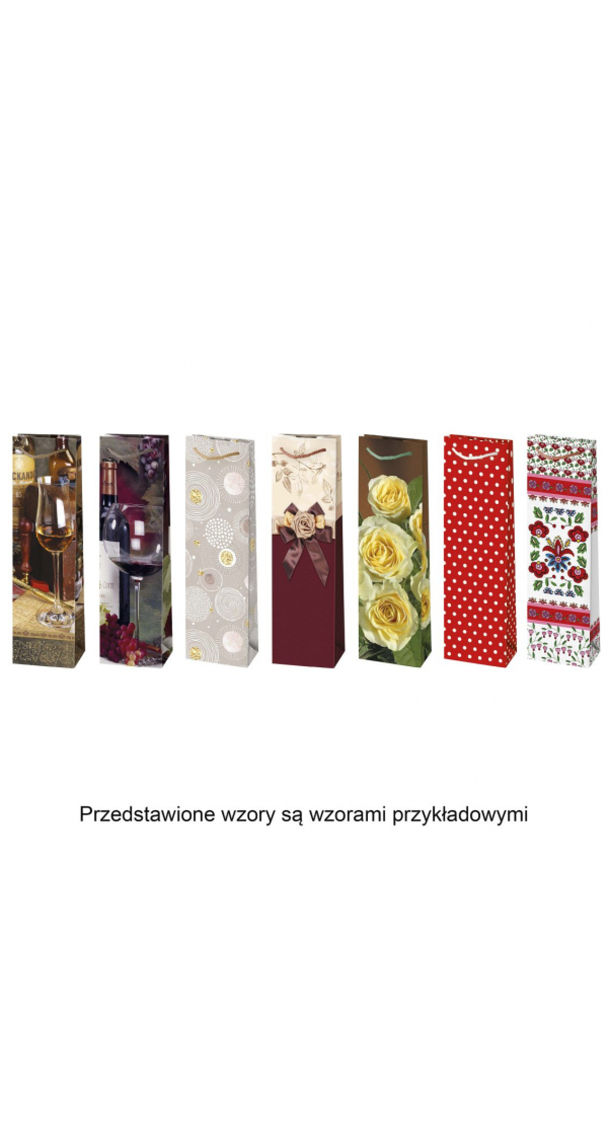 Decorative Bottle Gift Bag (Assorted Designs) - 120x400x90mm