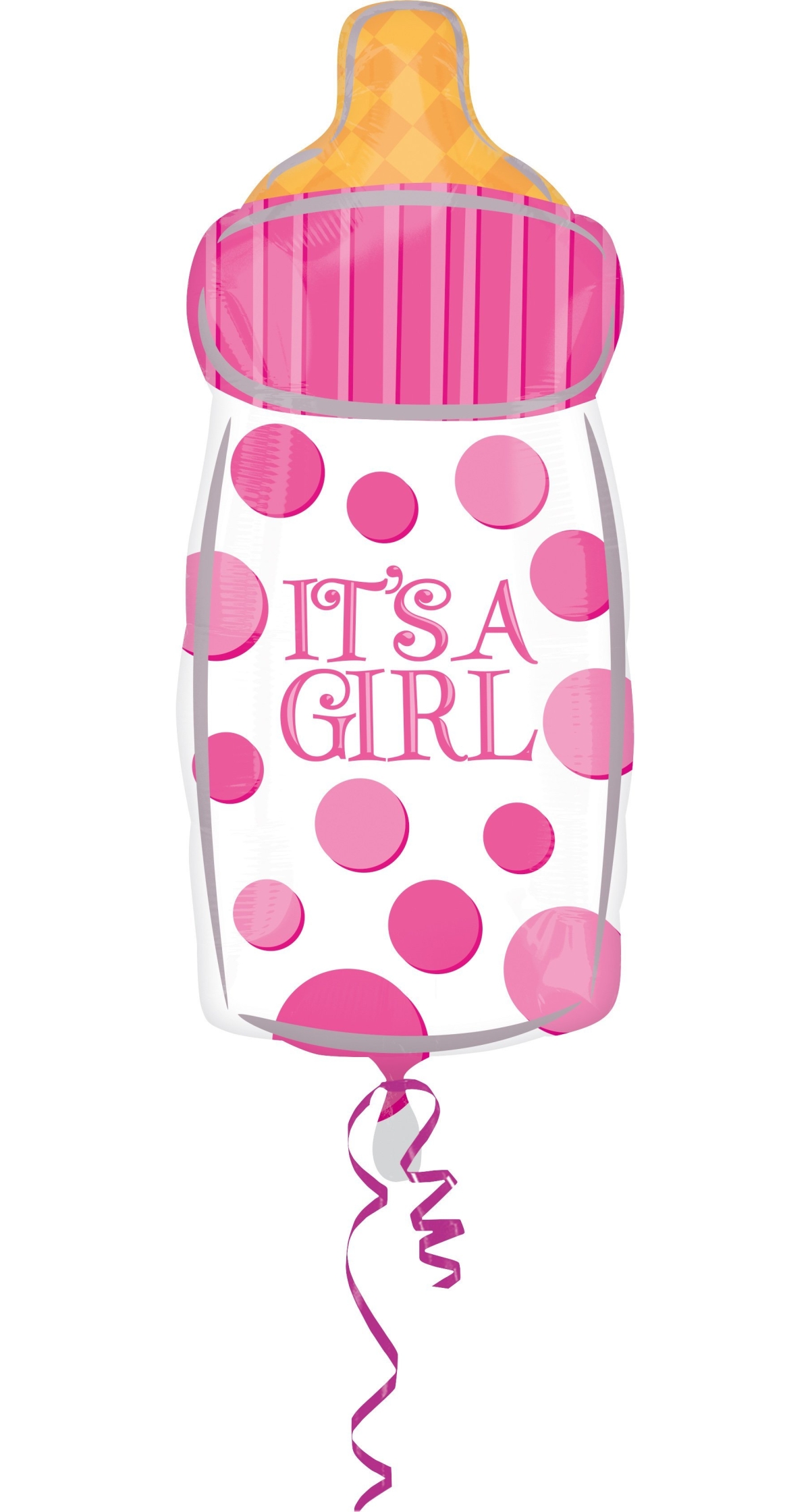 It's a Girl Mini Super Shape Foil Balloon 10"  x 23" (25cm x 58cm)