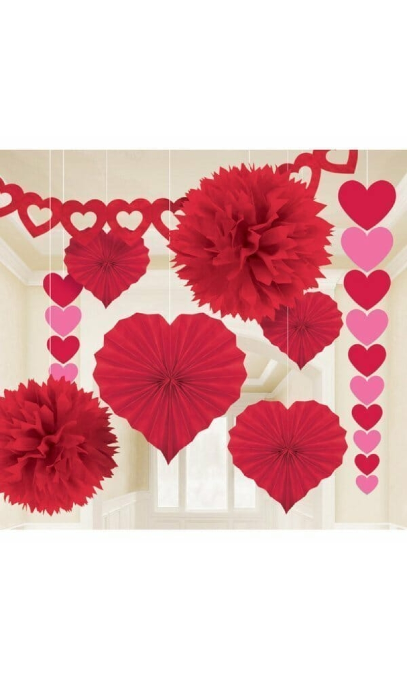 Valentines Paper Decorating Kit - 9pc