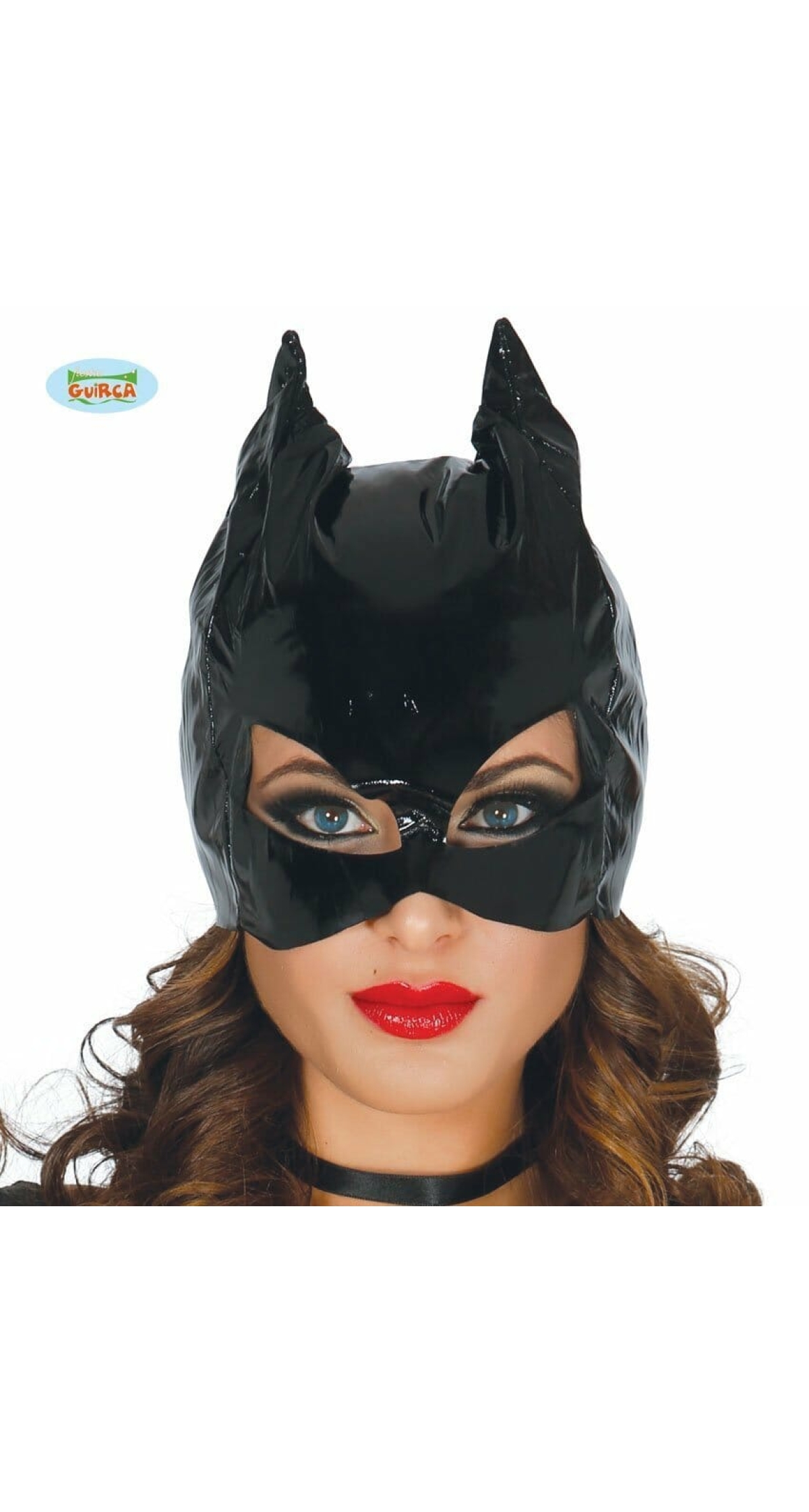 Black Cat Woman Kitty Mask - Adult One Size
