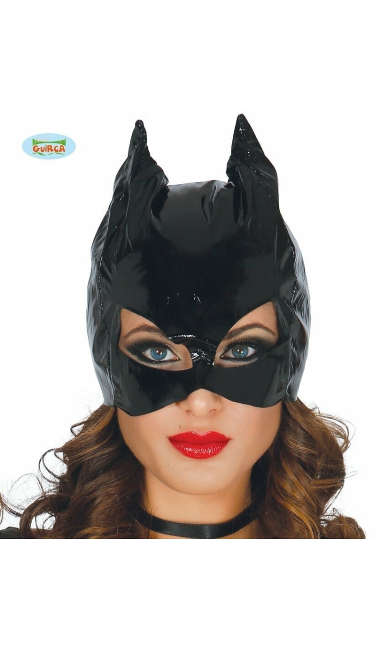 Black Cat Woman Kitty Mask - Adult One Size