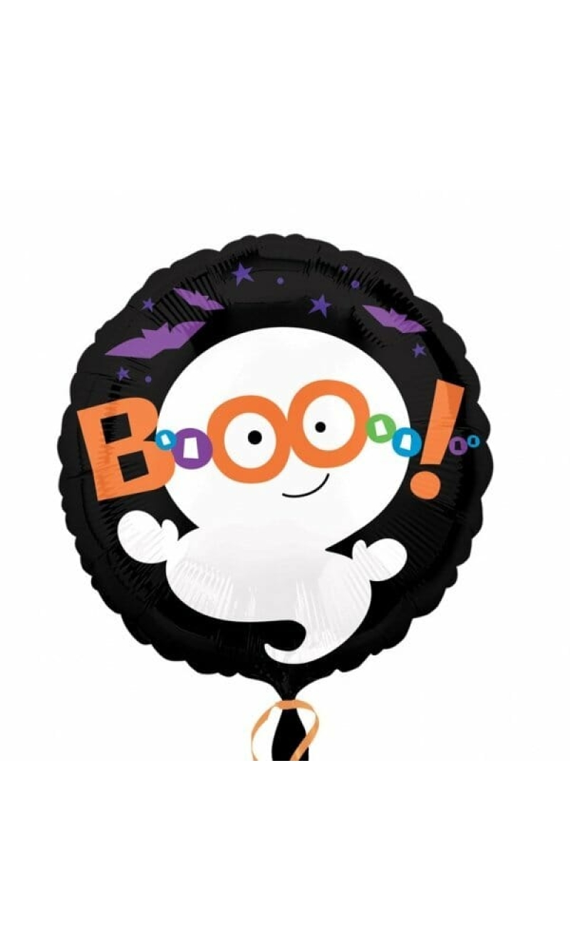 Halloween Boo Ghost Color Blast Foil Balloon - 21" (53cm)
