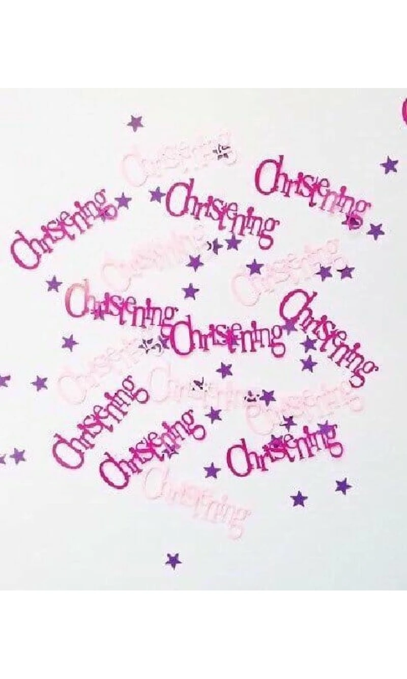 Pink Christening Confetti - 14g
