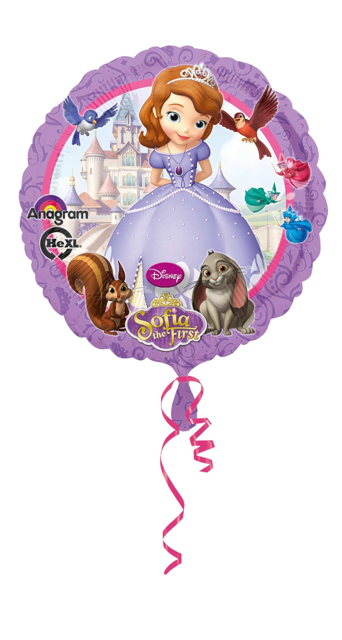 Sofia the First Round Foil Balloon 17"