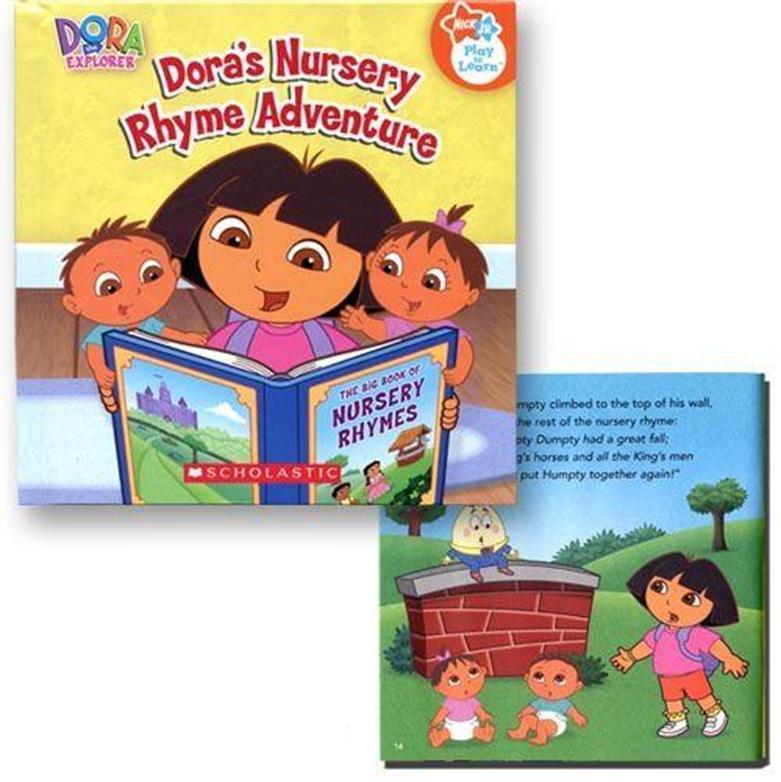 Dora the Explorer Nursery Rhyme Adventure Book - 27 Pages