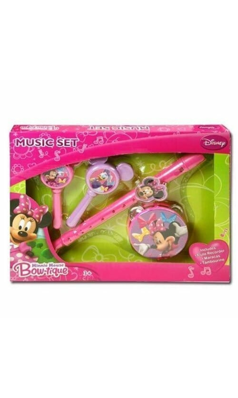 Minnie Mouse Bow-Tique Music Boxed Set with Flute, Maracas & Tamborine