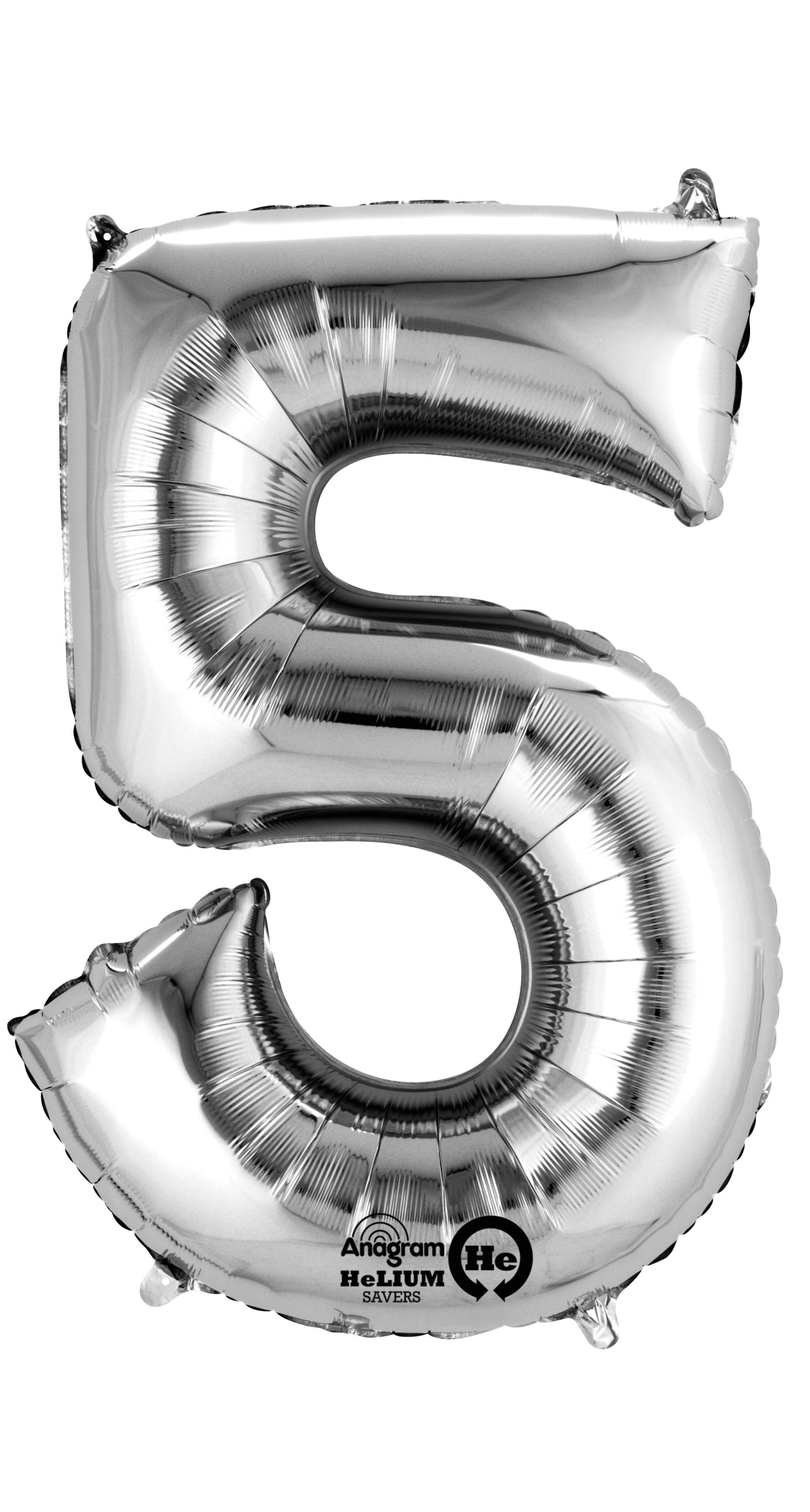 Silver Number " 5 " Foil Balloon 34''