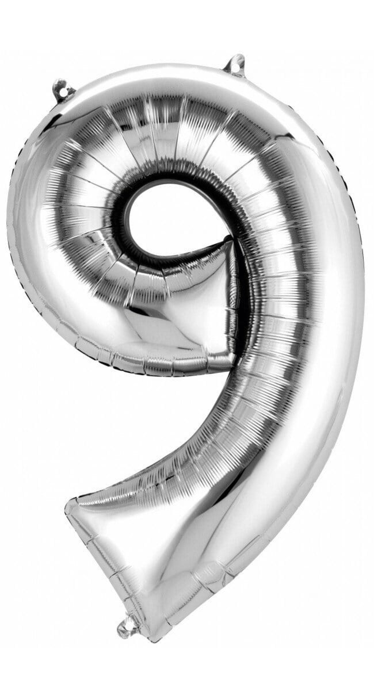 Silver Number " 9 " Foil Balloon 34''