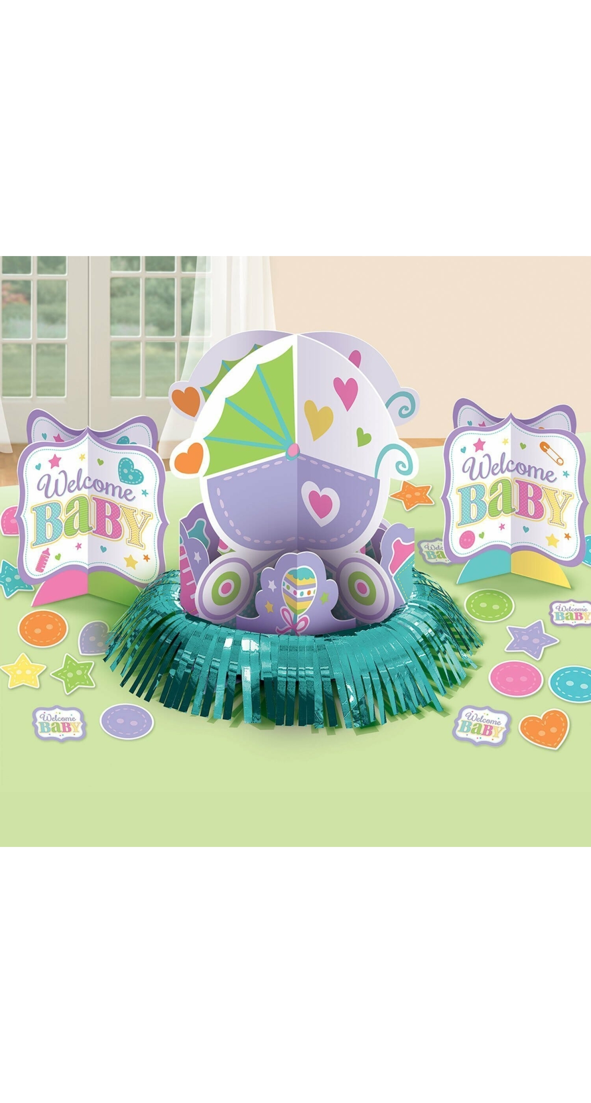 Woodland Baby Table Decorating Kit - 3pk