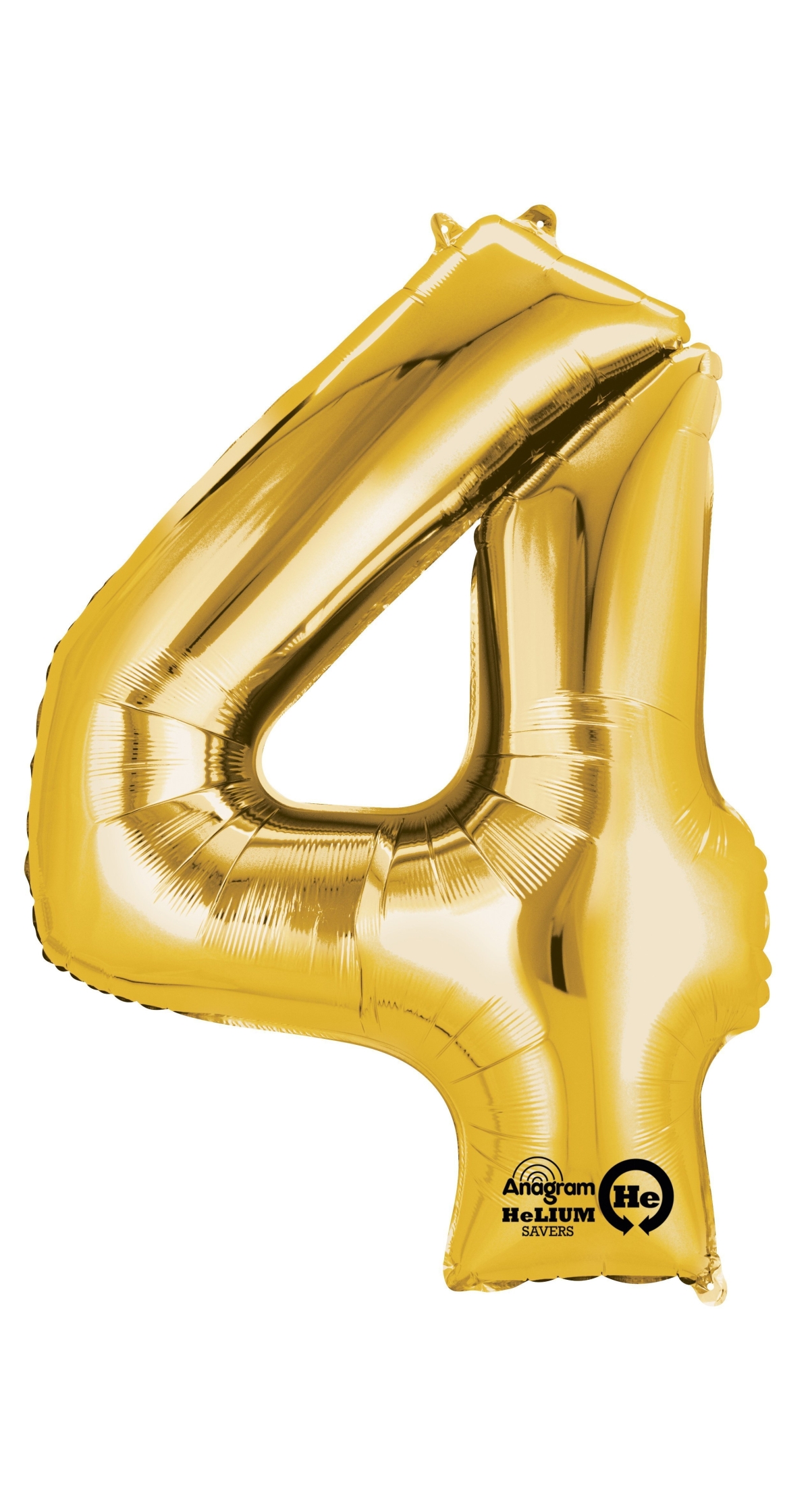Gold Number " 4 " Foil Balloon 34''