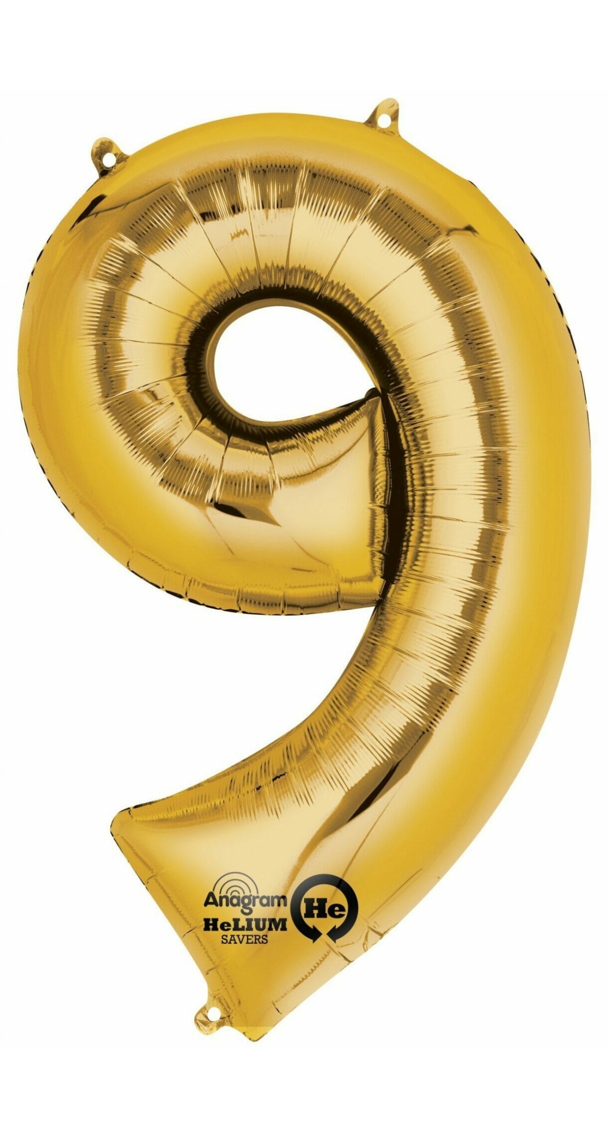 Gold Number " 9 " Foil Balloon 34''