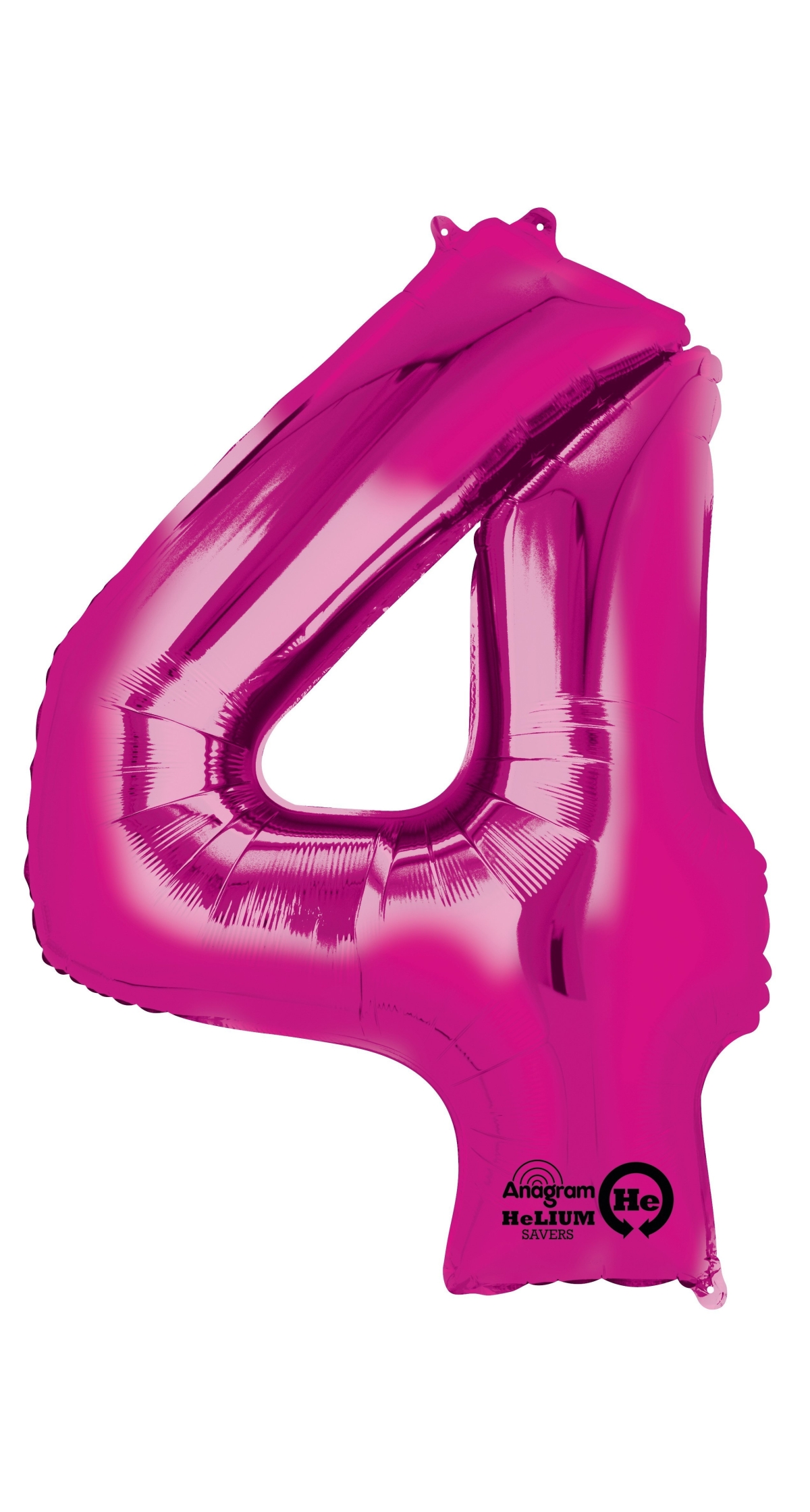 Pink Number " 4 " Foil Balloon 34 inch