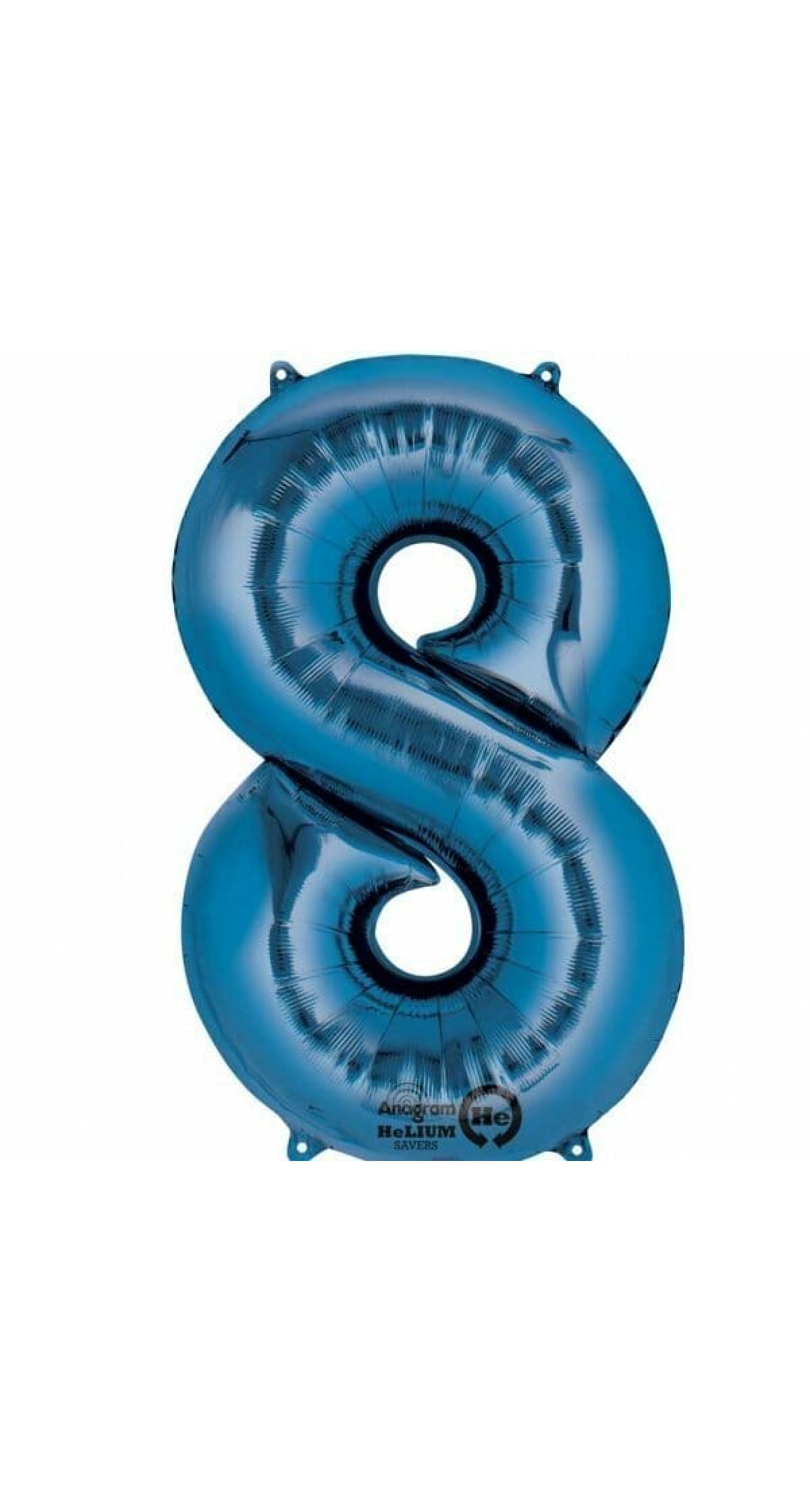 Blue Number " 8 " Foil Balloon 34''