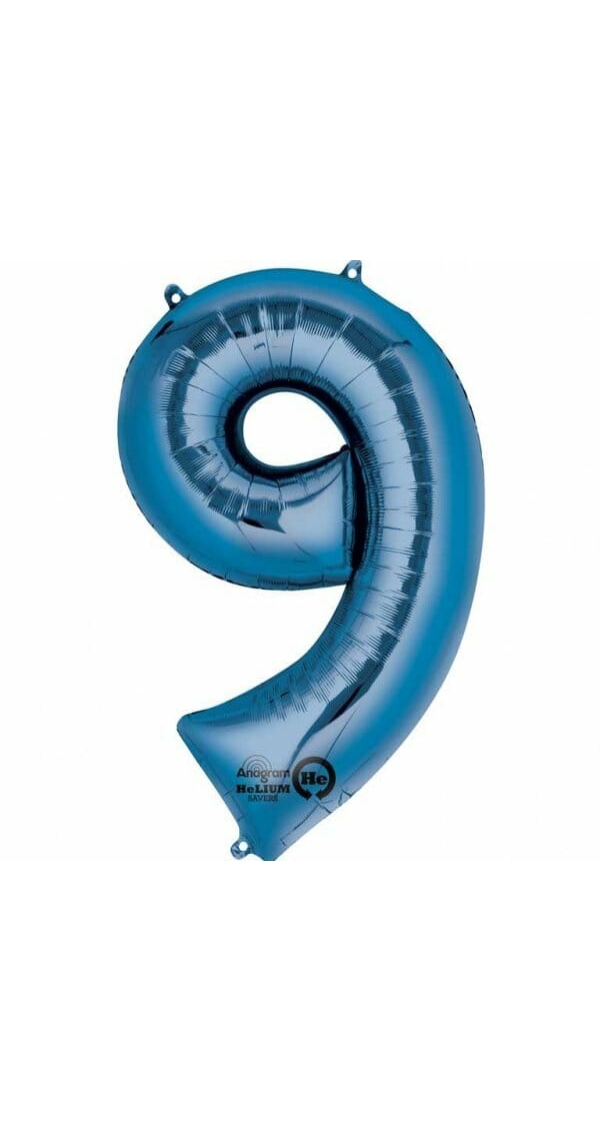 Blue Number " 9 " Foil Balloon 34''