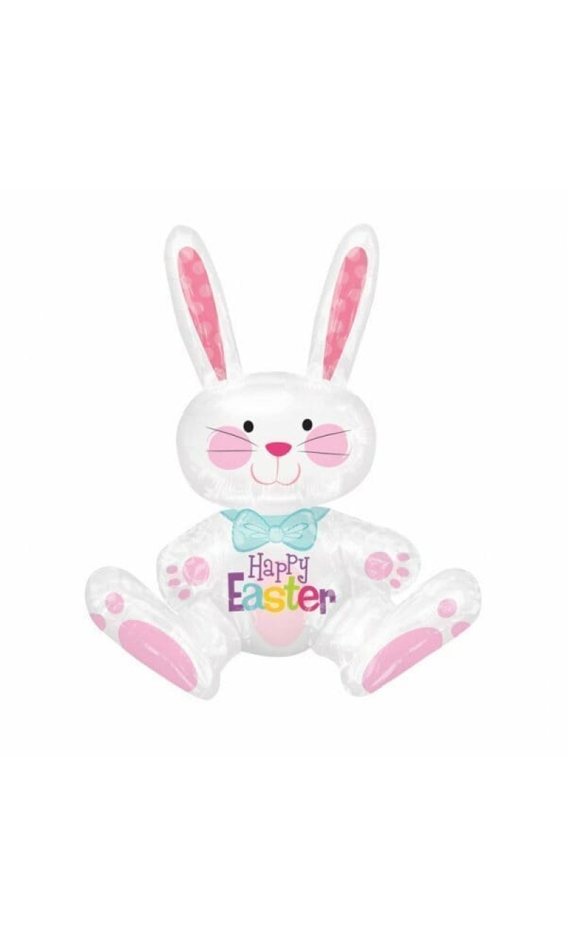 Easter Sitting Bunny Multi Foil Balloon - 38cm x 60cm