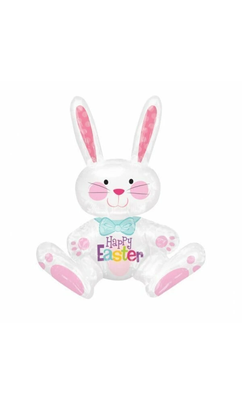 Easter Sitting Bunny Multi Foil Balloon - 38cm x 60cm