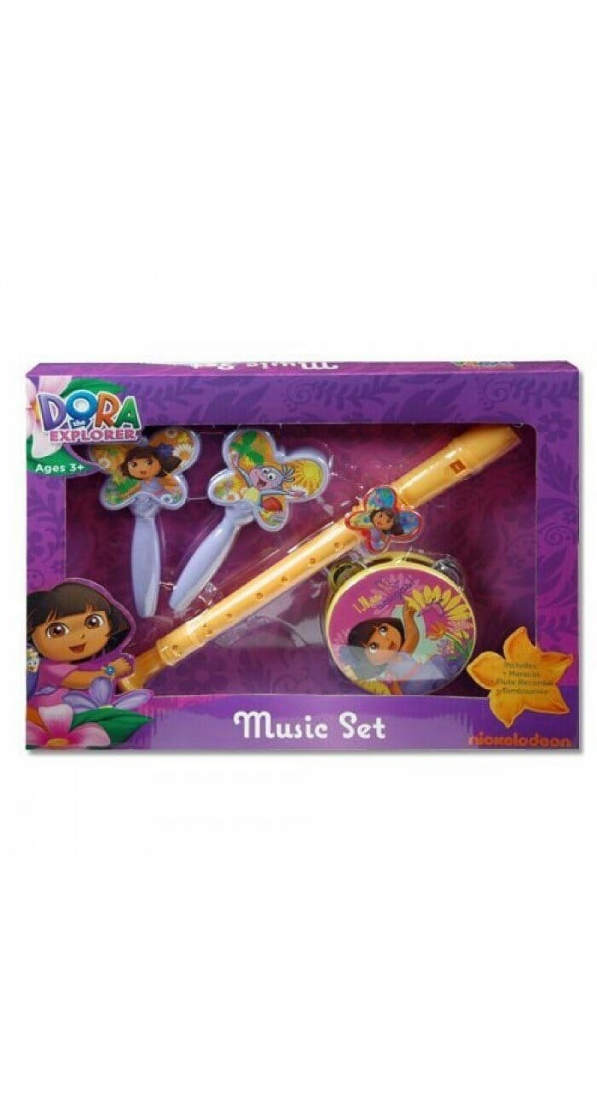 Dora The Explorer Music Boxed Set with Flute, Maracas & Tamborine