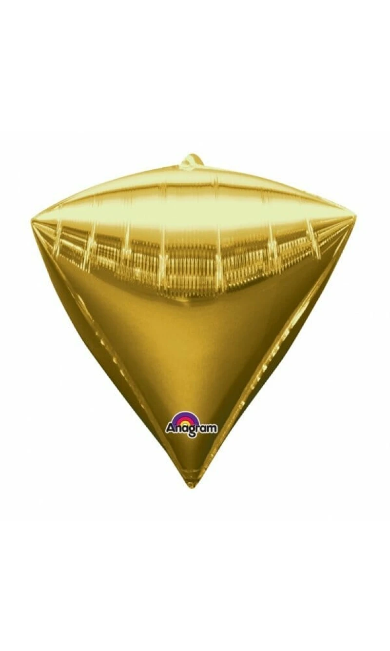 Gold Diamondz Foil Balloon 15" x 17" (38cm x 43cm)