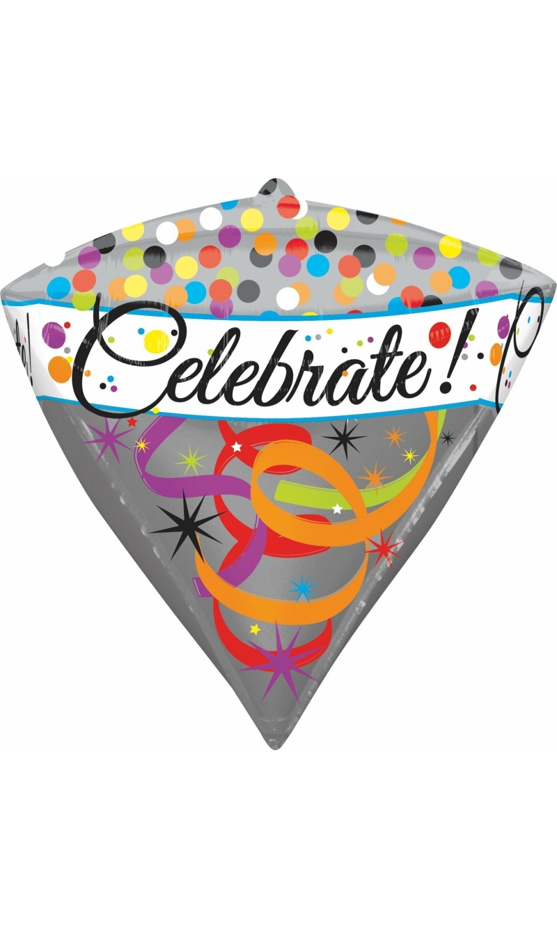 Celebrate Diamondz Foil Balloon 15" x 18" (38cm x 45cm)
