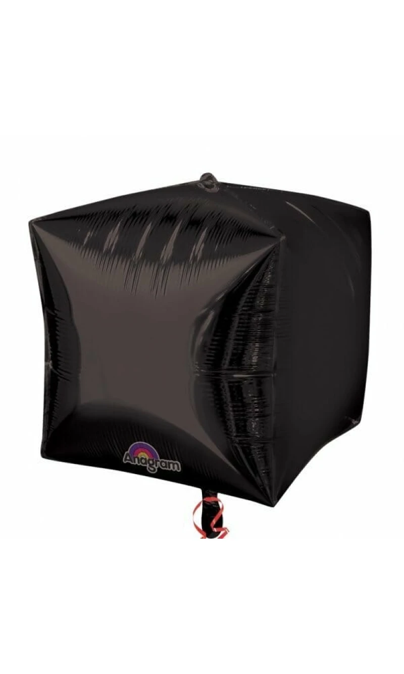 Black Cubez Foil Balloons 15" (38cm)