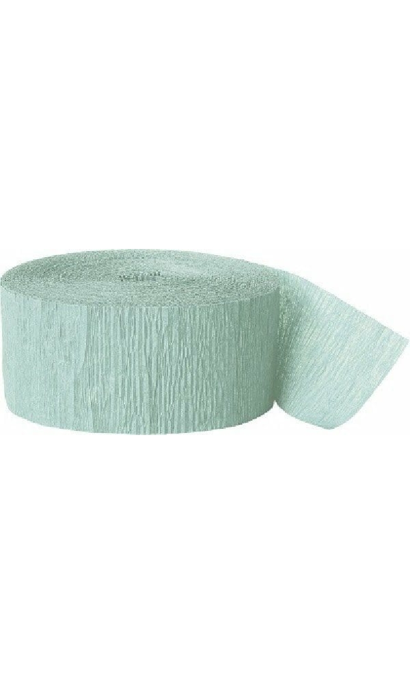 Crepe Streamer Mint (81ft) - 4.45cm x 24.6cm