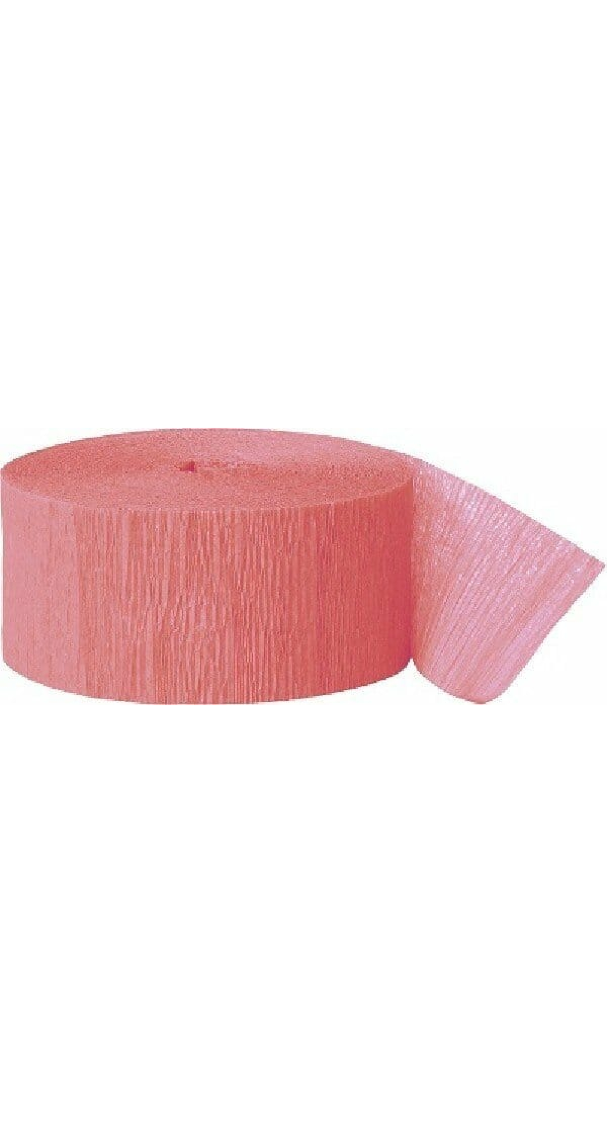 Crepe Streamer Coral (81ft) - 4.45cm x 24.6cm