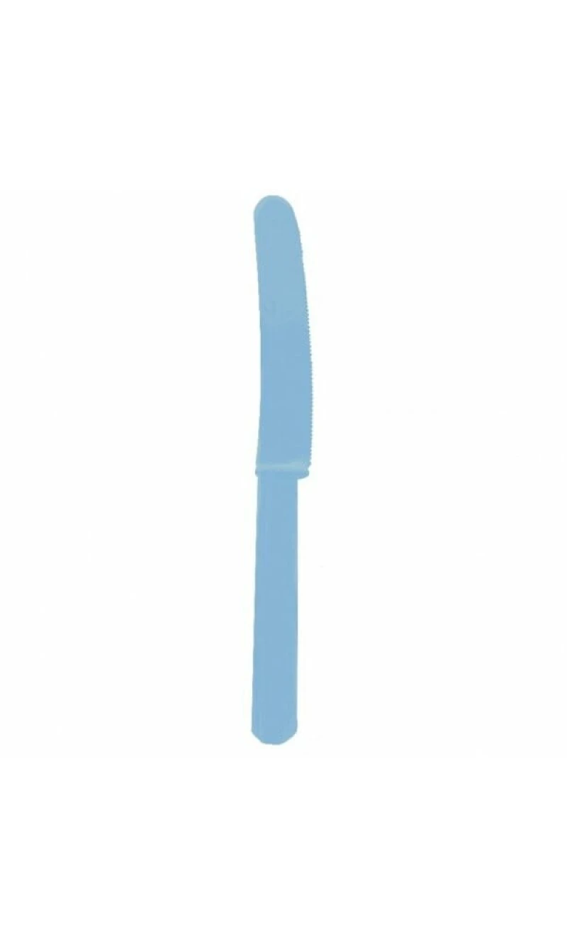 Power Blue Reusable Plastic Knives - 10pk