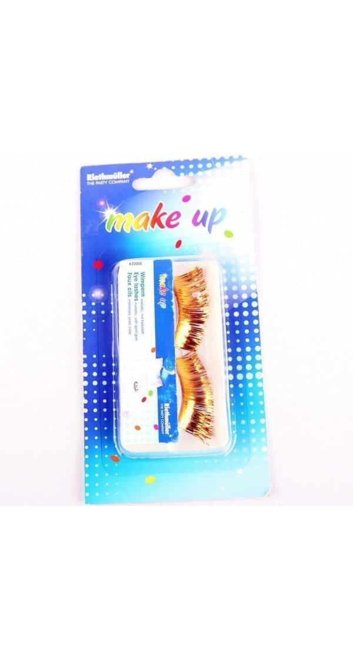 Gold Metallic Eyelashes with Spirit Gum